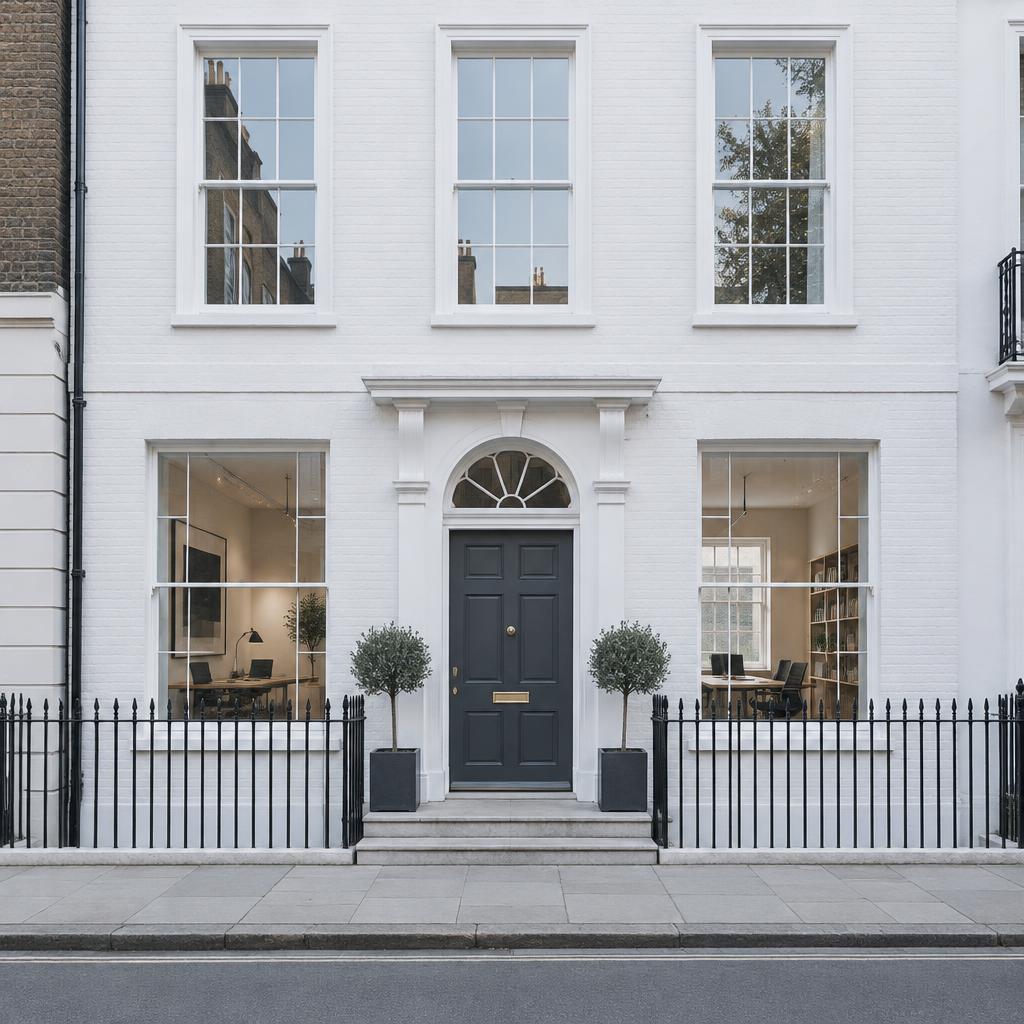 A quietly considered London Georgian studio exterior